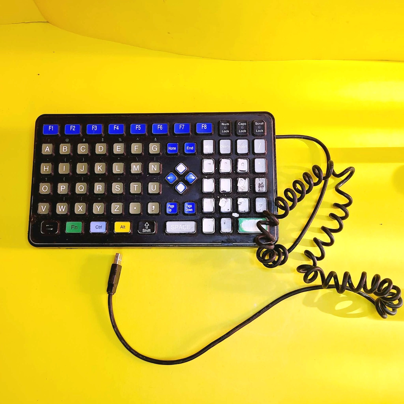 ⚡UNTESTED⚡IKEY DP-72-USB RUGGED INDUSTRIAL KEYBOARD SMALL FOOTPRINT LARGE KEYS⚡
