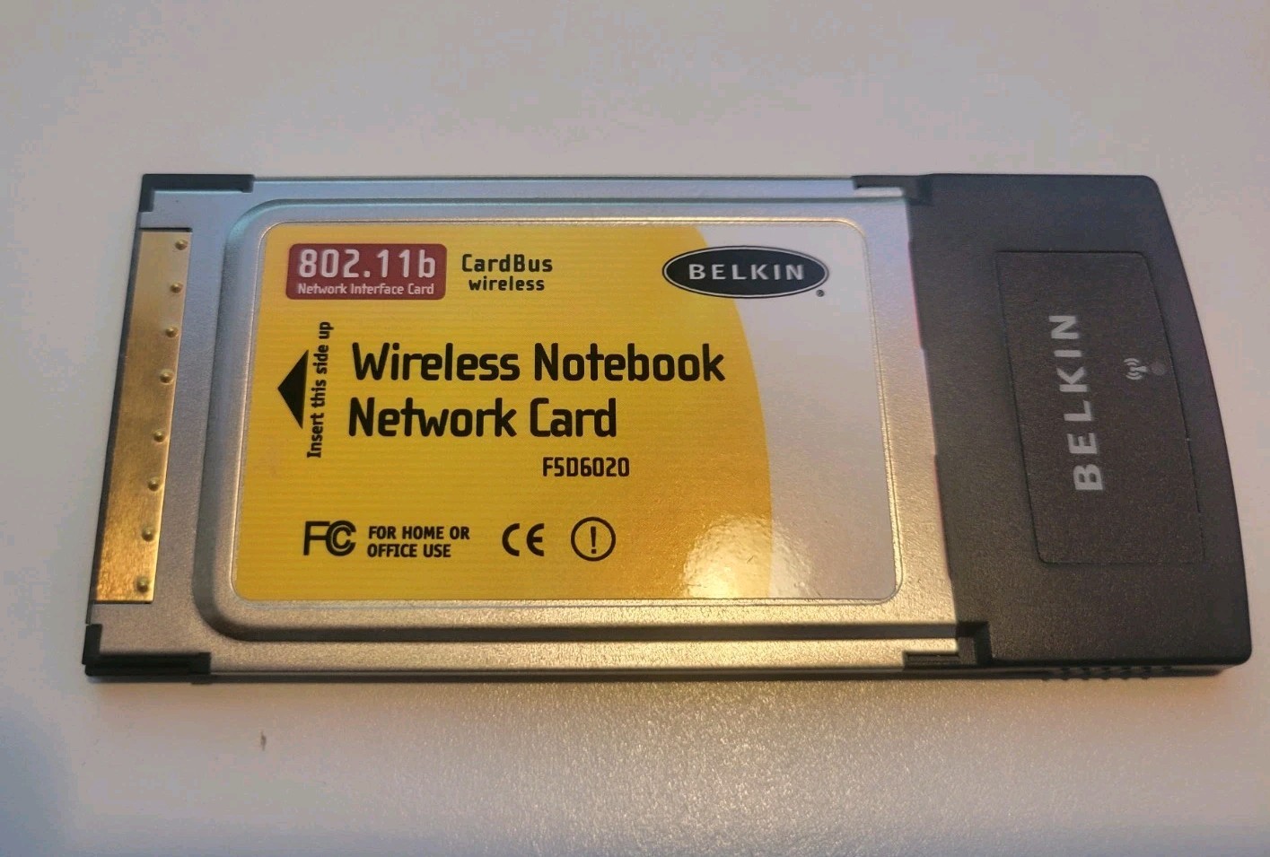 BELKIN Wireless Notebook Network Card Model F5D6020 Version 3000 802.11B 11Mbp