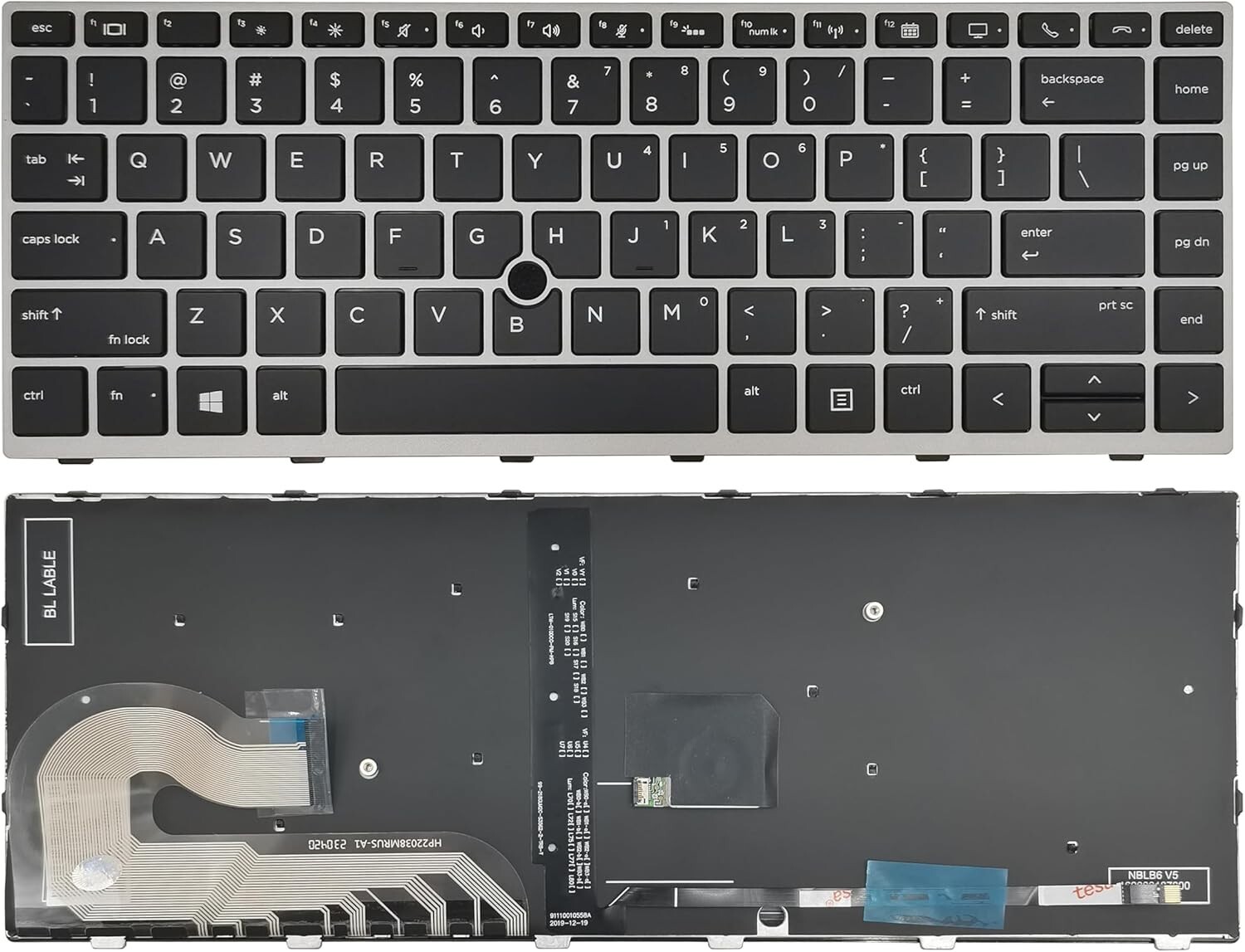 NEW US Keyboard Backlit HP EliteBook 745 G5 745 G6 840 G5 846 G5 840 G6 846 G6