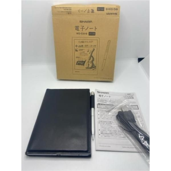 Sharp WG-S30-B Electronic Notebook Digital Memo Pad Tested Black Used