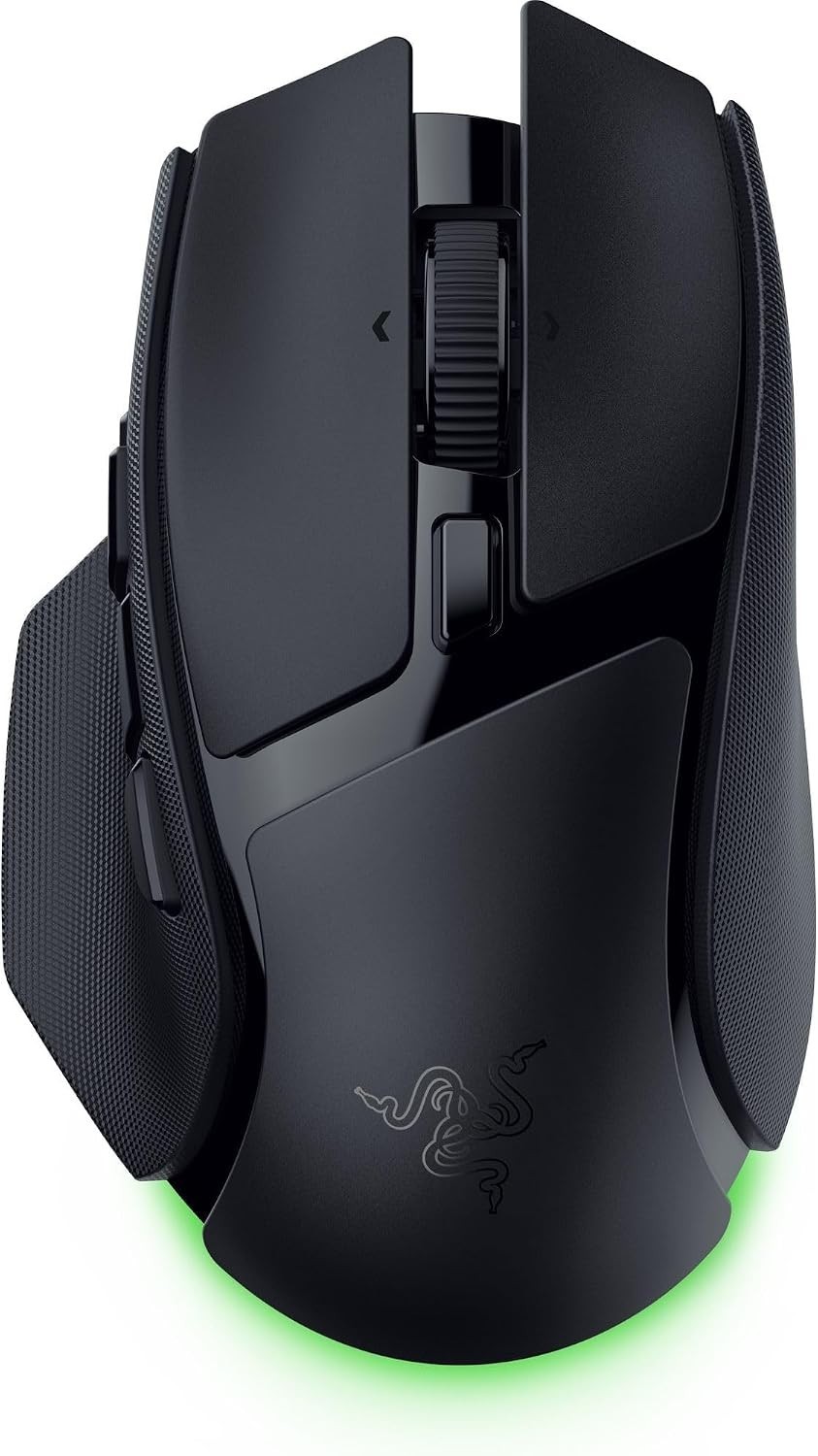 Razer Basilisk V4 HyperSpeed Wireless Gaming Mouse, 140 Hr Battery, Black