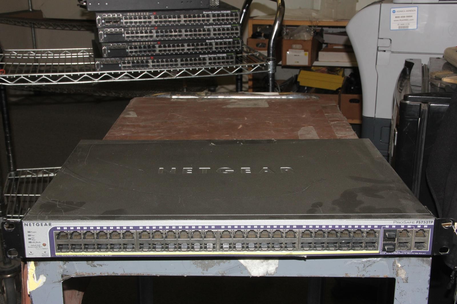 NETGEAR FS752TP ProSafe48-Port PoE Smart Network Switch Reset to Factory TESTED