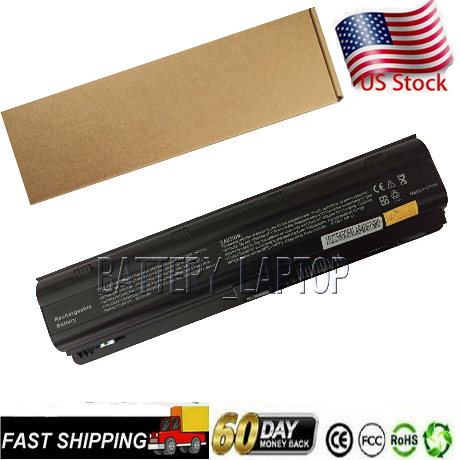 New Battery Compatible with HP Pavilion Dv7-4285dx Dv7-6b55dx Dv7-6135dx Dv7-6b7
