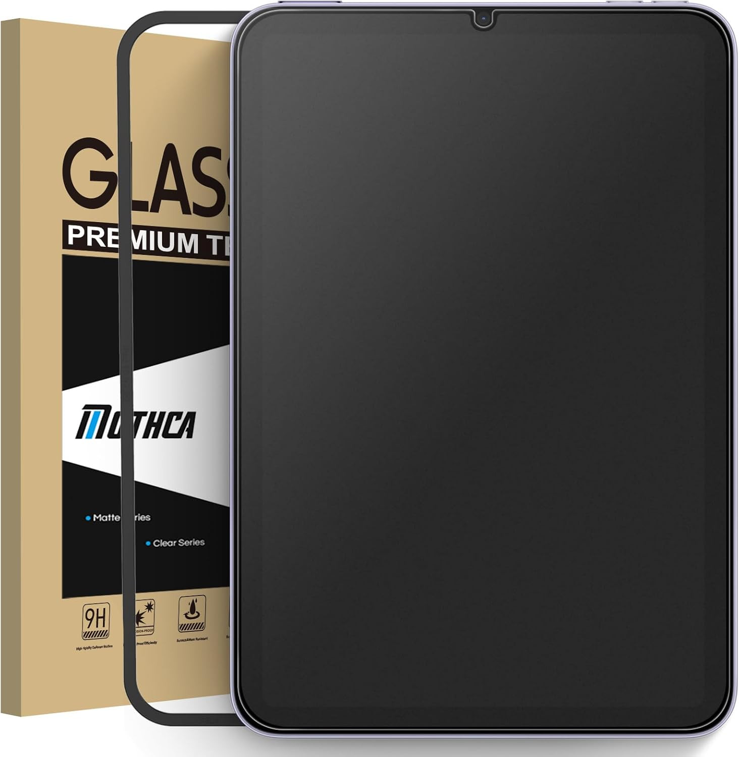 Mothca 1 Pack Matte Glass Screen Protector for Ipad Mini 8.3” A17 Pro (2024) & M