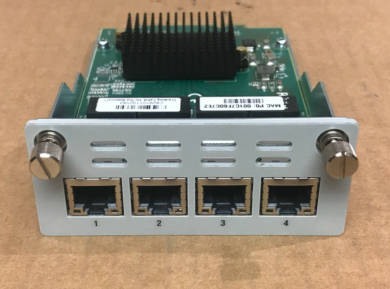 Check Point Port RJ45 CPAC-4-1C-L 4 Gigabit Ethernet Network Add In Module V:1.3