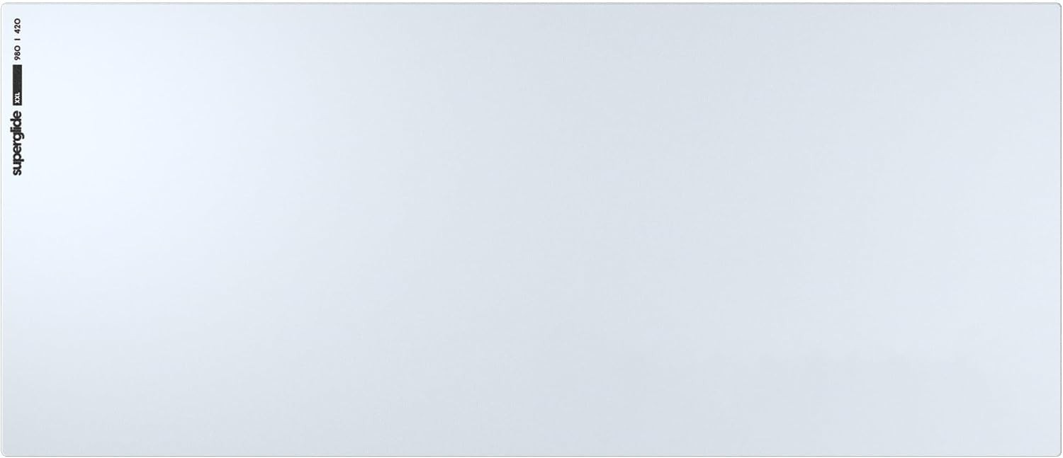 Superglide  Glass Mouse Pad XXL ALUMINO-Silicate Glass Surface Anti-Slip Full...