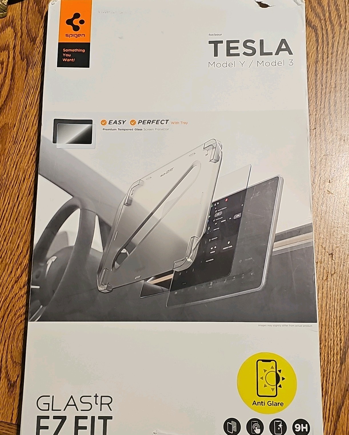 For Tesla Model 3 / Y | Spigen [ GLAS.tR EZ FIT ] Glass Screen Protector