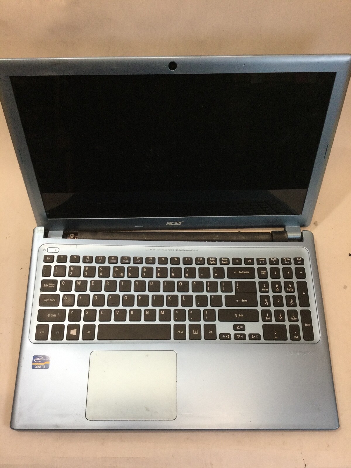 ACER ASPIRE - V5-571 - INTEL I3 - 8GB RAM - FOR PARTS - READ DESCRIPTION - BB