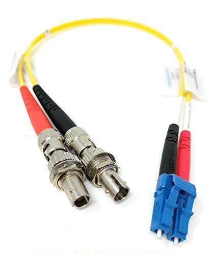 1FT Fiber Optic Adapter Cable LC M ST F Singlemode 9/125 Duplex Patch Cable