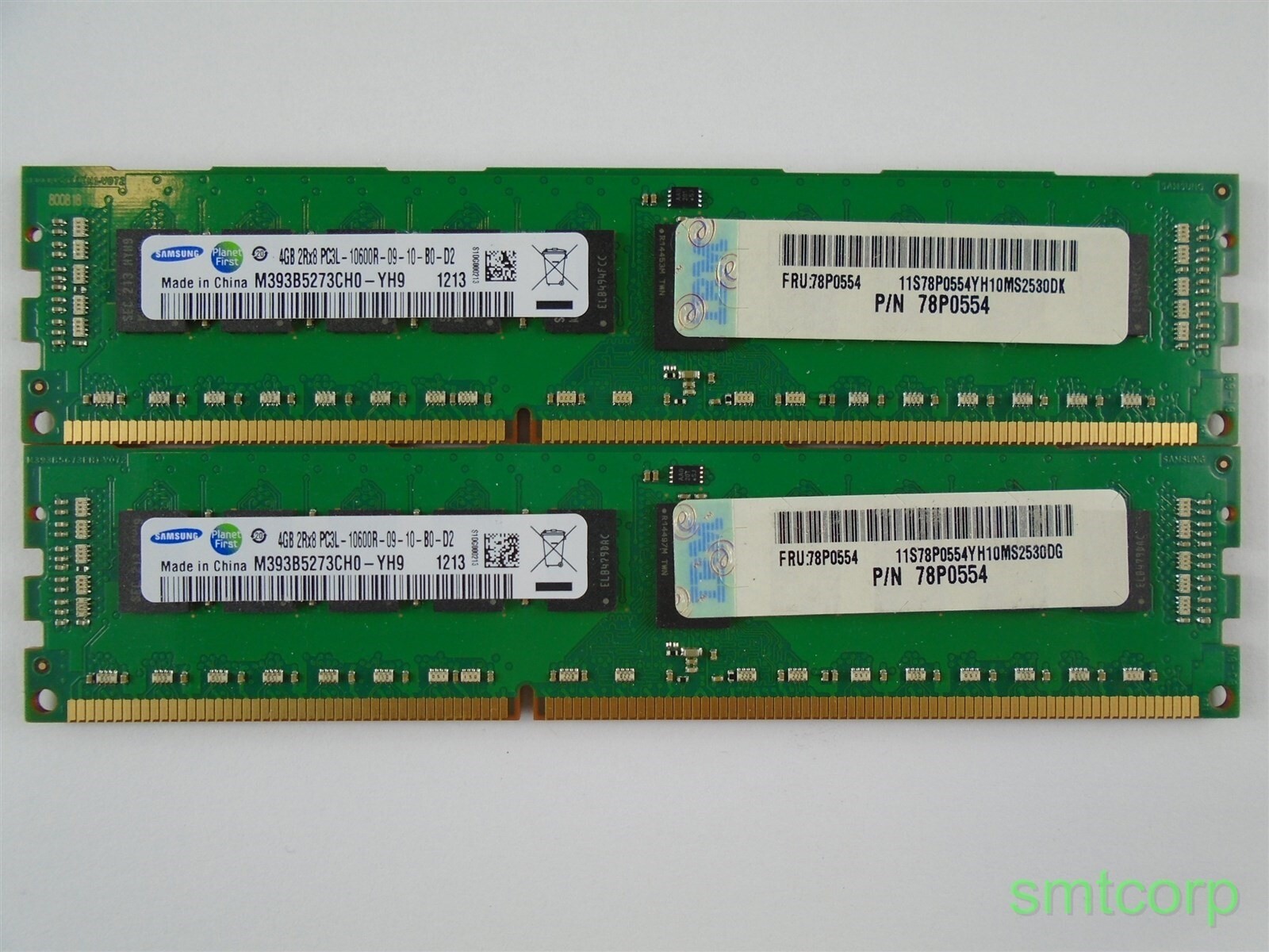IBM EM08 8GB (2x 4GB) PC3-8500 DDR3 ECC Memory Kit 78P0554