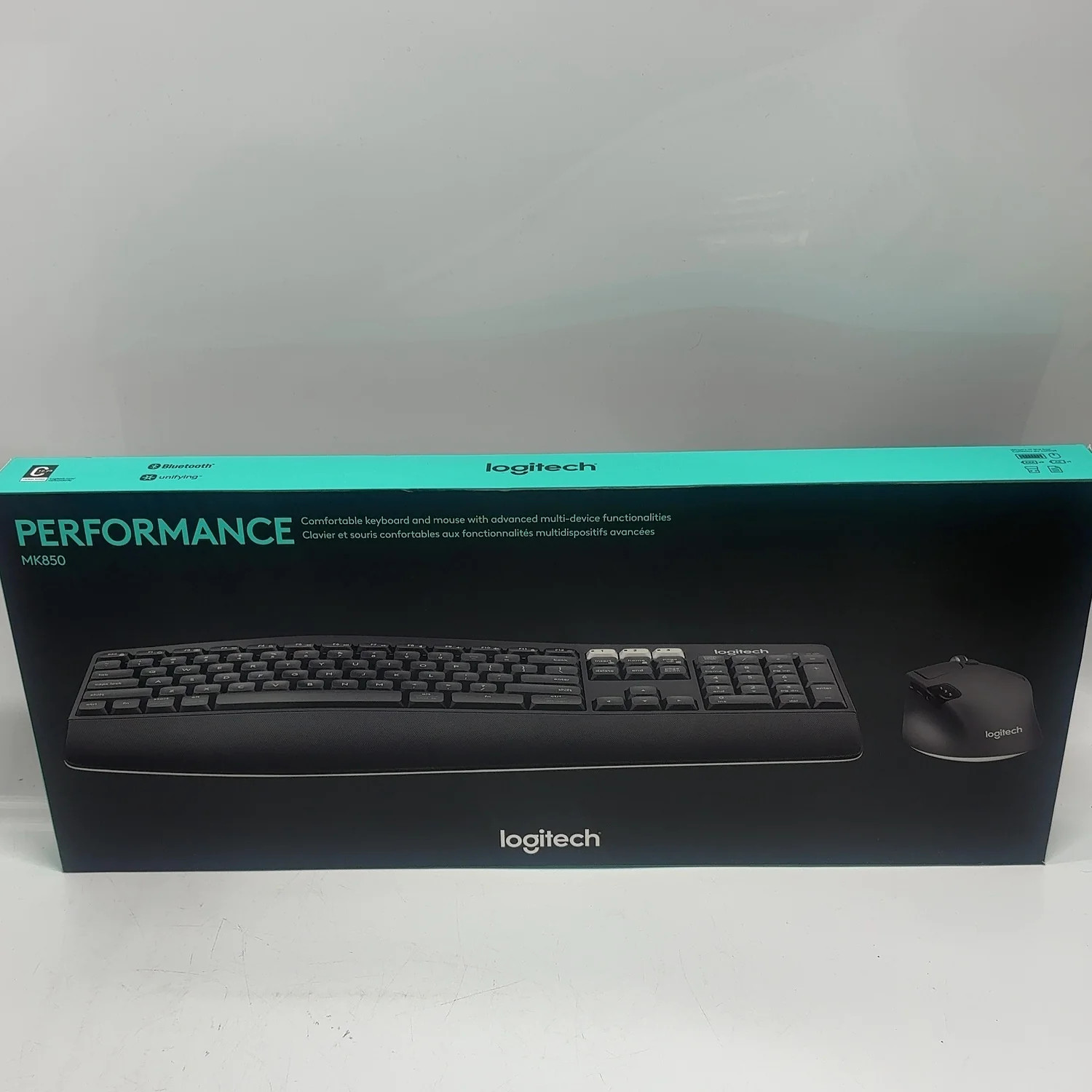New Logitech MK850 920-008219 Wireless Keyboard Mouse Combo Black