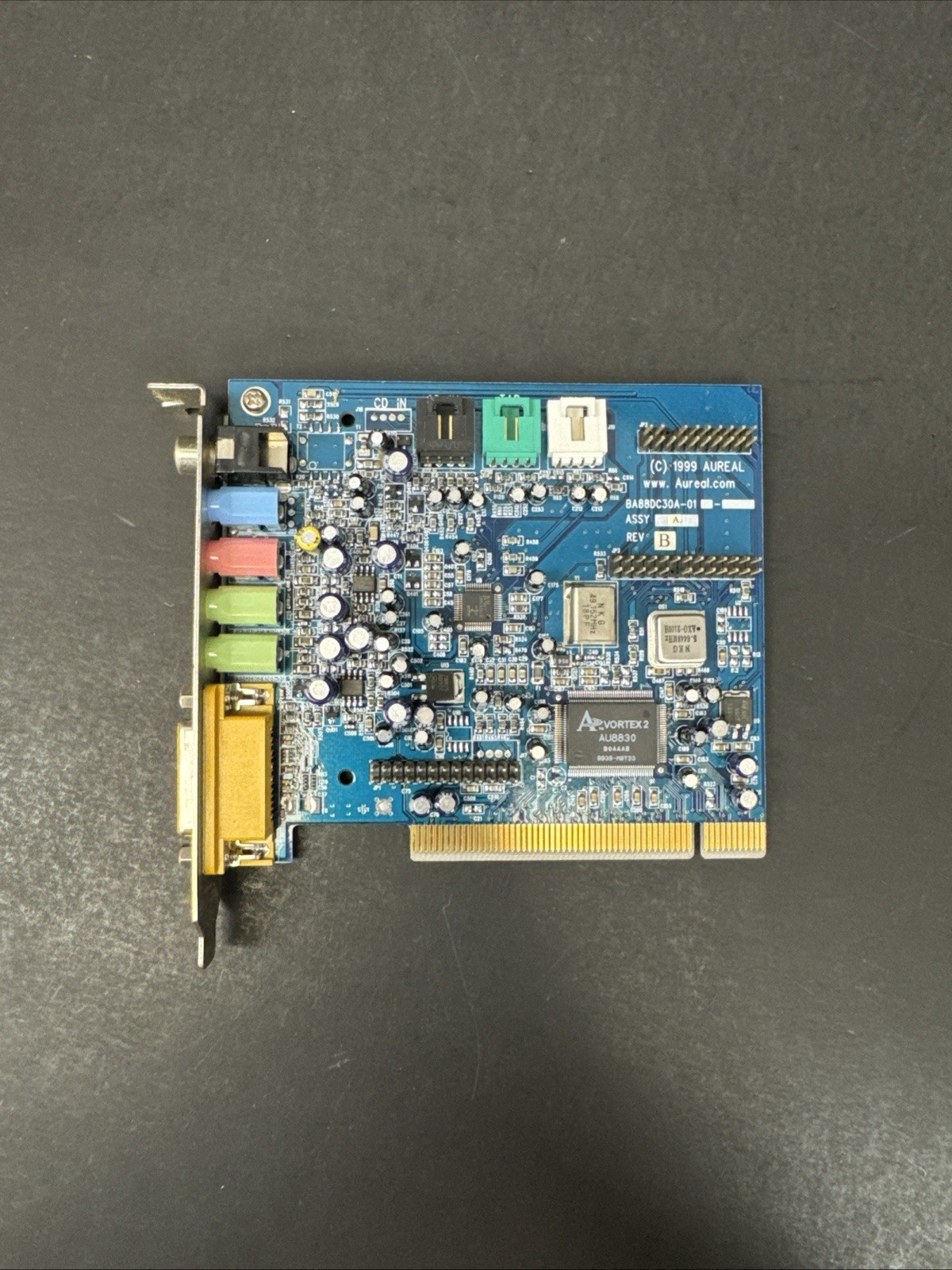 Aureal Vortex 2 SQ2500 AU8830 PCI Sound Card Vintage Untested Parts Repair