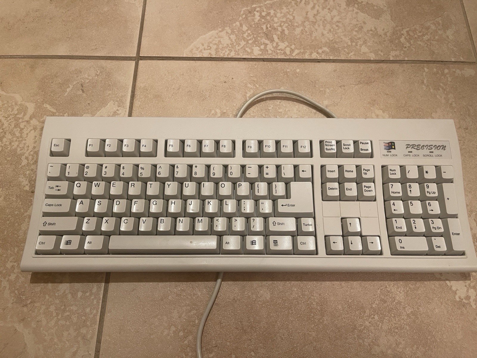 Vintage KB-6868 Turbo Computer Keyboard Retro PC Gaming FCC ID NAX KB-6868
