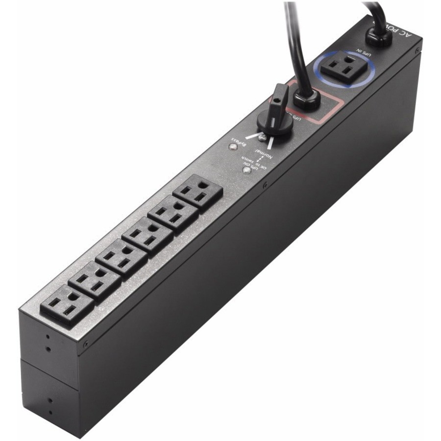 Eaton 1U Basic Rack 6 5-15R Outlet 110-125V 12A PDU HotSwap EHBPL1500RPDU1U