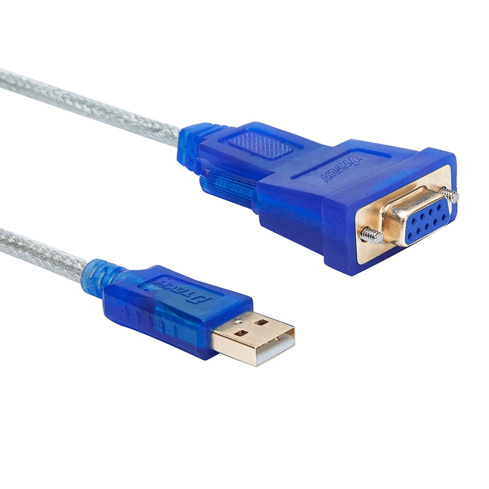 DTech 10 Feet USB to Serial Female Adapter Cable DB9 RS232 to USB 2.0 Cord wi...