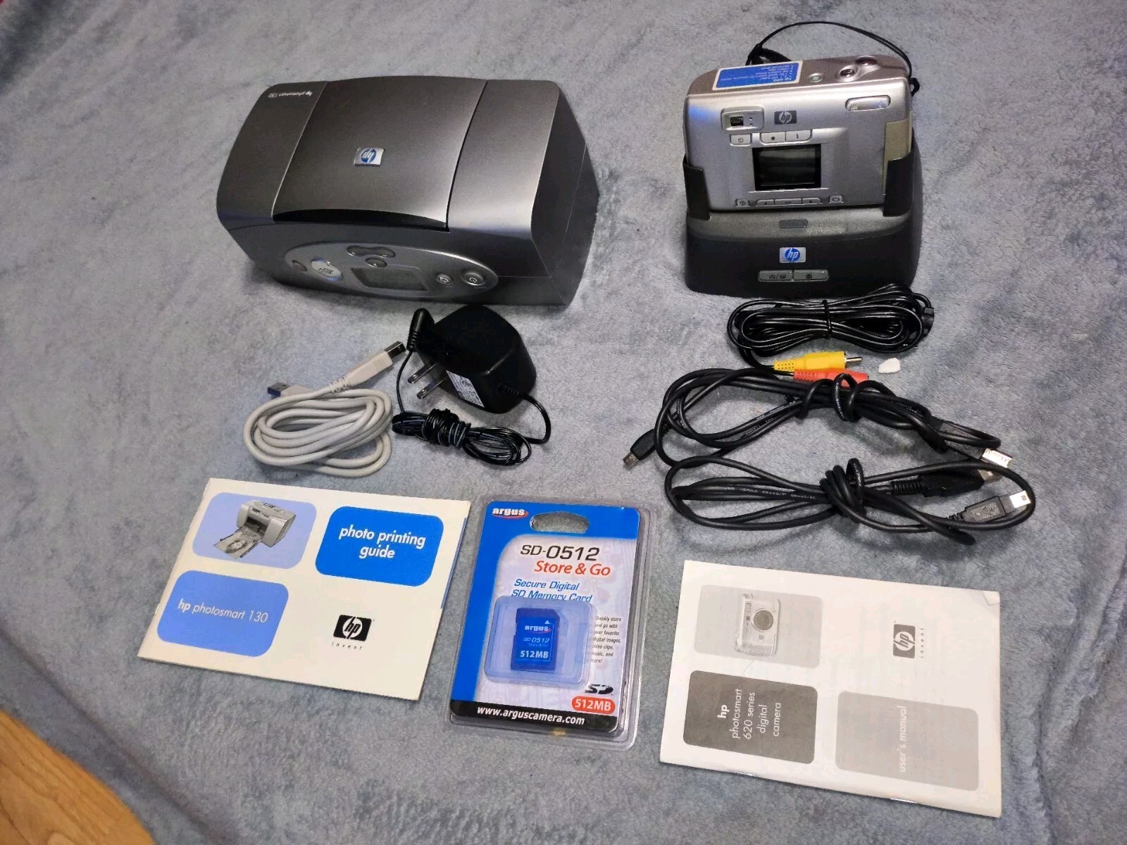 HP Photosmart 130 (NonWorking) & 620 (Working) Bundle Used 