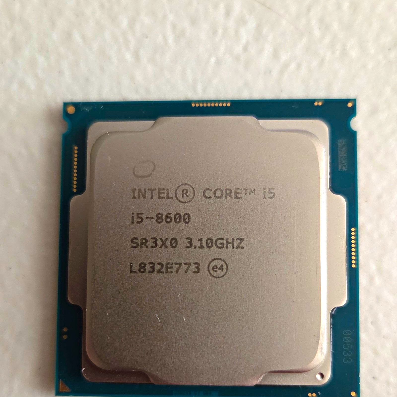 Intel Core i5-8600 6-Core 3.10GHz LGA1151 CPU Processor SR3X0