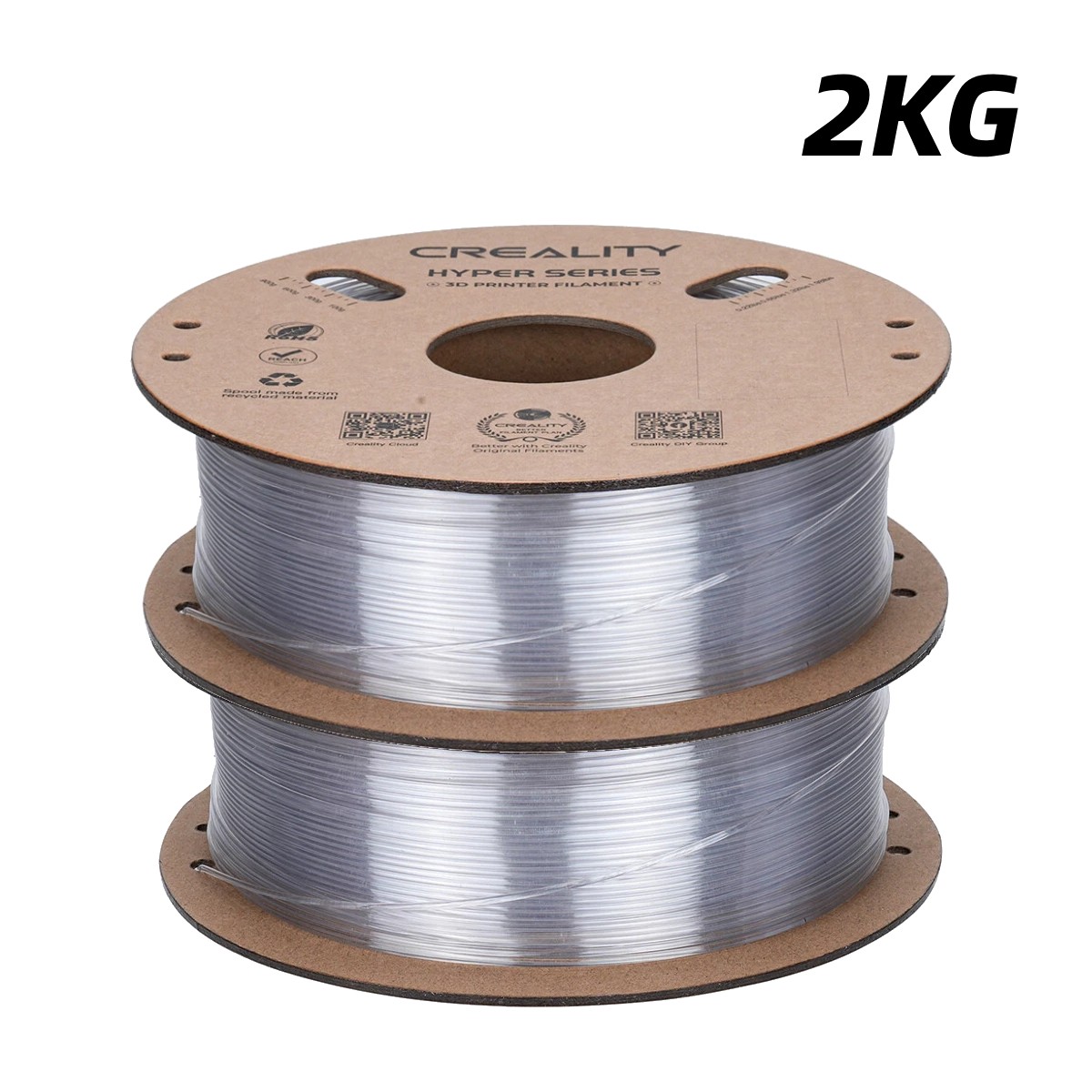 Creality Hyper PC Filament 1.75mm Crystal-Clear Less Warping 1KG-10KG Option Lot