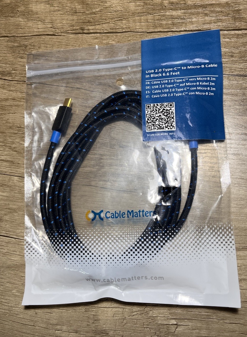 Cable Matters USB 3.0 Type-A to Micro-B Cable Black 6.6ft 201003-BLK-2M-US