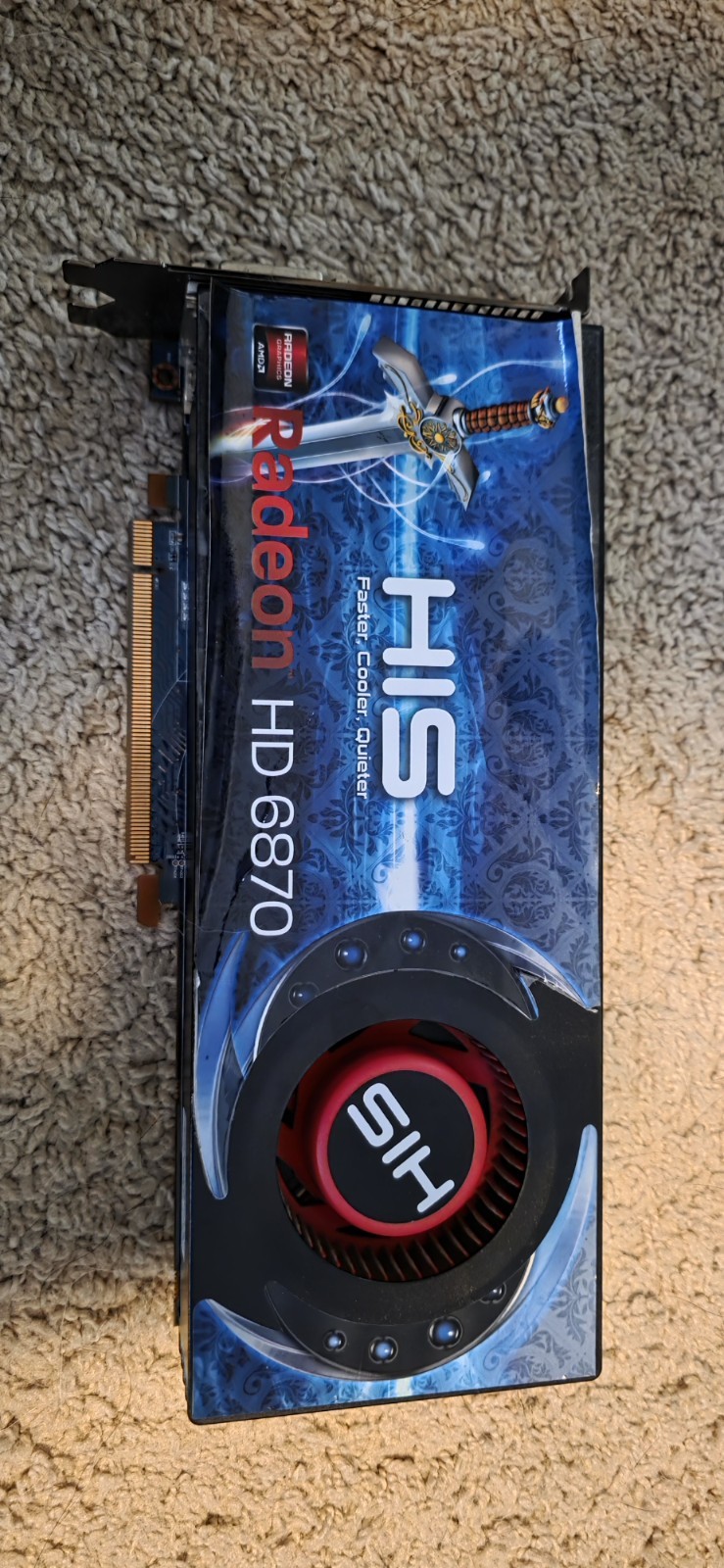 HIS AMD Radeon HD 6870 (H687F1G2M) 1 GB GDDR5 SDRAM PCI Express x16 Graphic Card