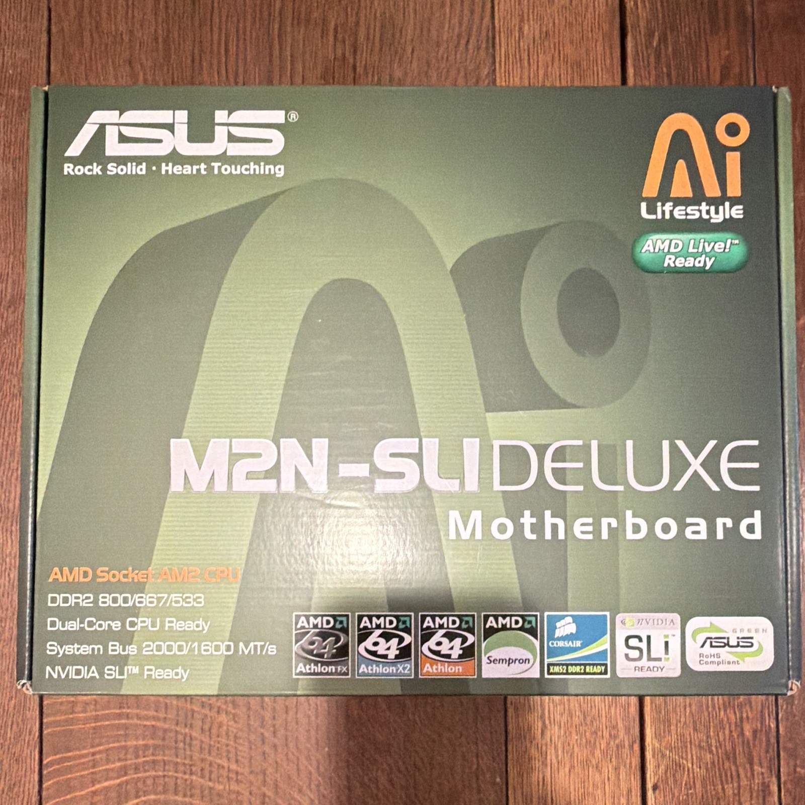 ASUS M2N-SLI Deluxe ATX Socket AM2 AMD DDR2 4-Slot SLI Motherboard