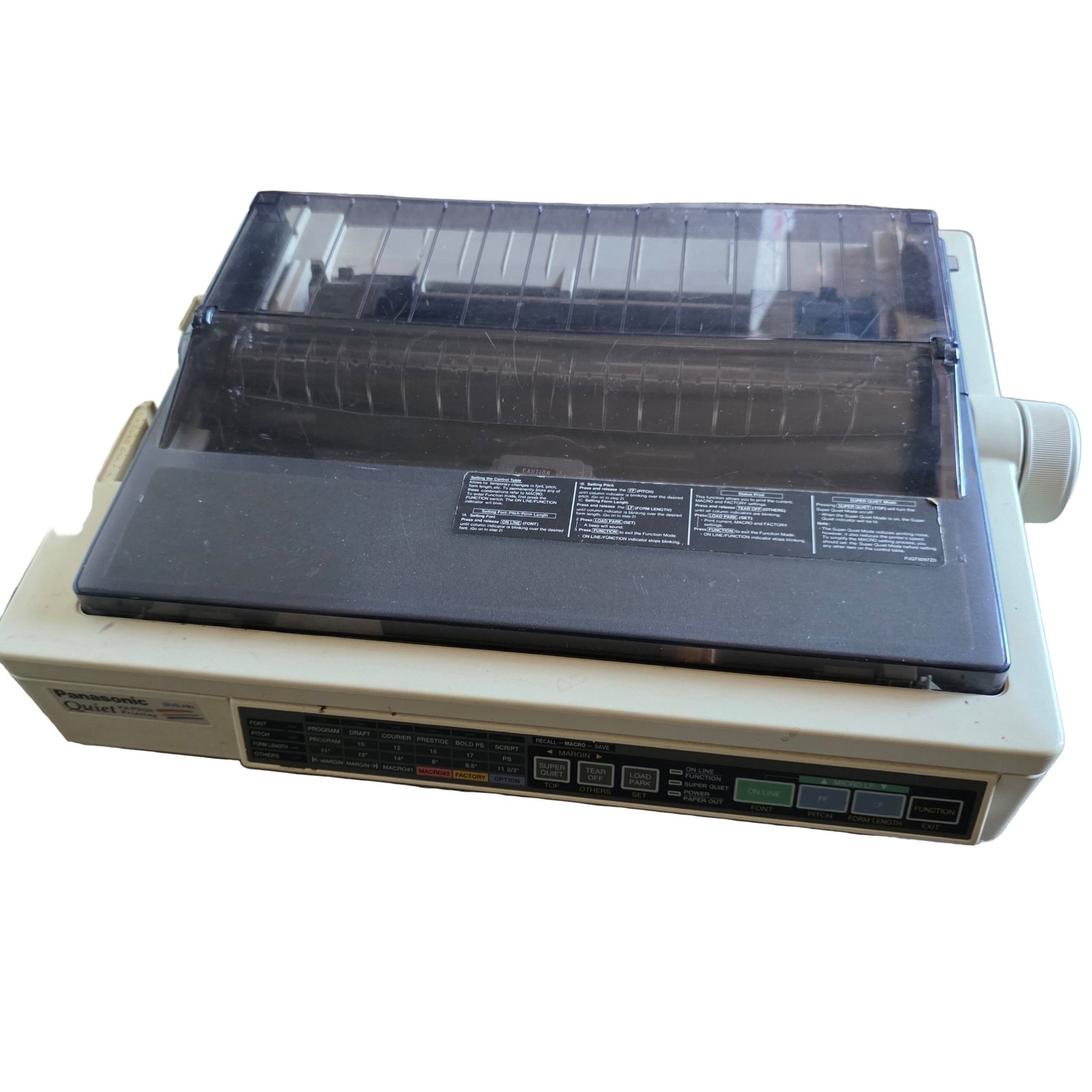 Panasonic Quiet Printing KX-P2123 Dot Matrix Printer 24 Pin w/ Ribbon Box