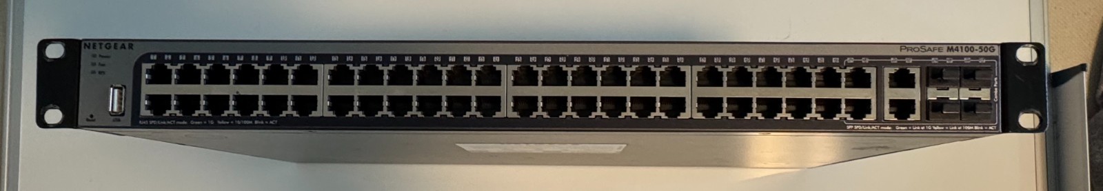NetGear M4100-50G ProSafe 50 Port Managed Switch Gigabit L2+ Rackmount 4x SFP