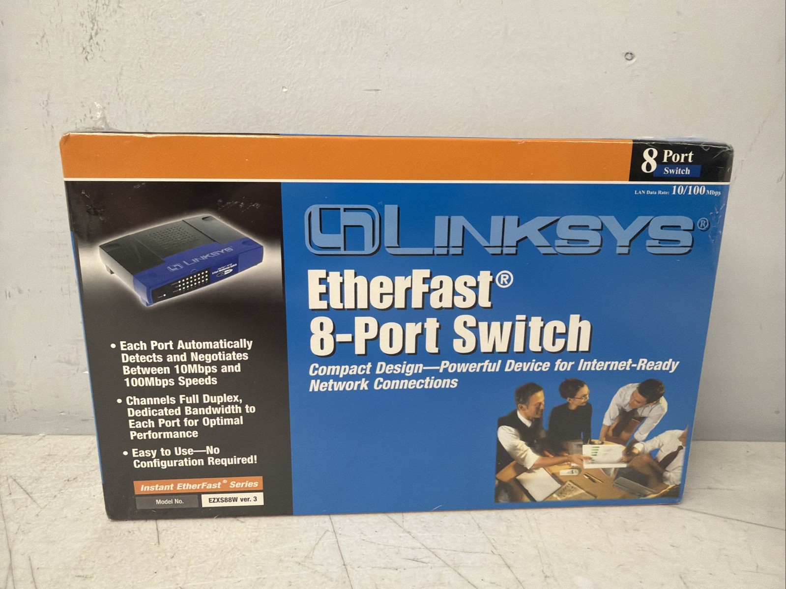 Linksys 8-Port Workgroup Switch 10/100 Mbps Model no. EZXS88W