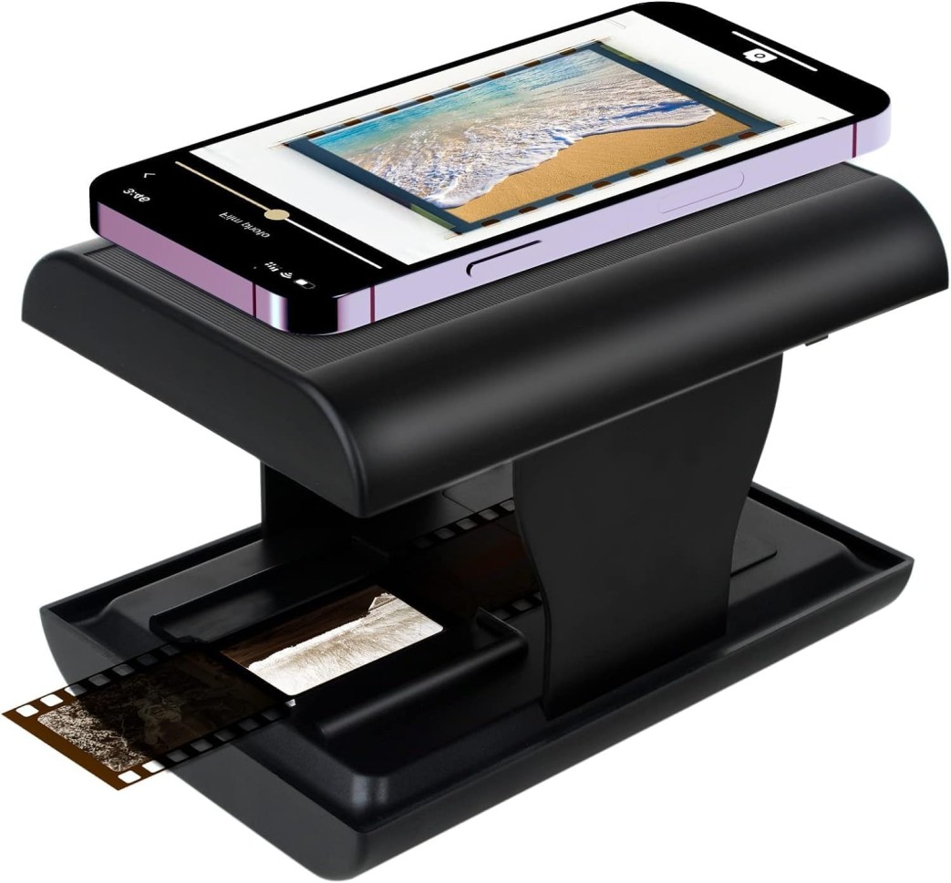 TCNEWCL 35mm Negative Slide Scanner, Mobile Film Scanner for Converting Old Slid