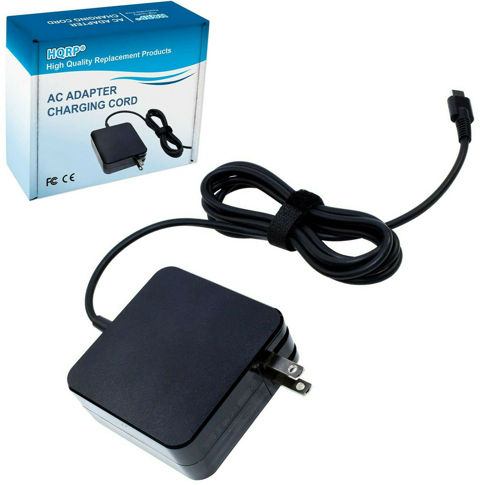 HQRP USB-C AC Adapter Fast Charger for HP Chromebook 11 13 14 X2 X360 Series