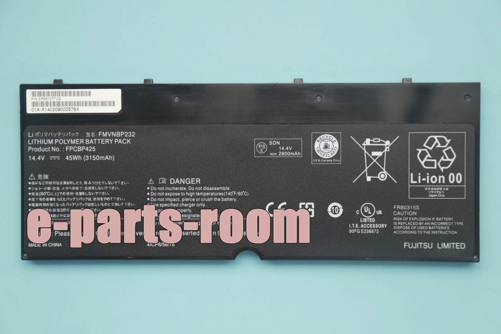New Genuine FMVNBP232 FPCBP425 Battery for Fujitsu LifeBook T904 T935 T936 U745