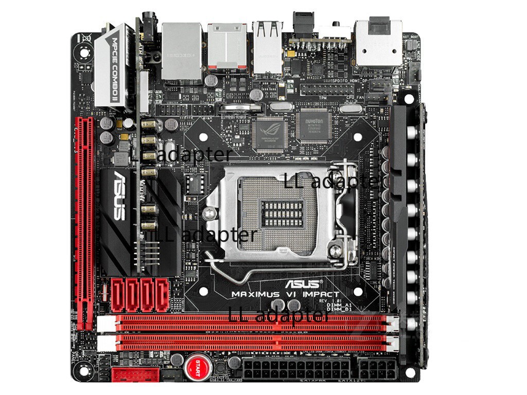 For ASUS Maximus VI Impact motherboard LGA1150 DDR3 64G DP+HDMI M-ITX Tested ok