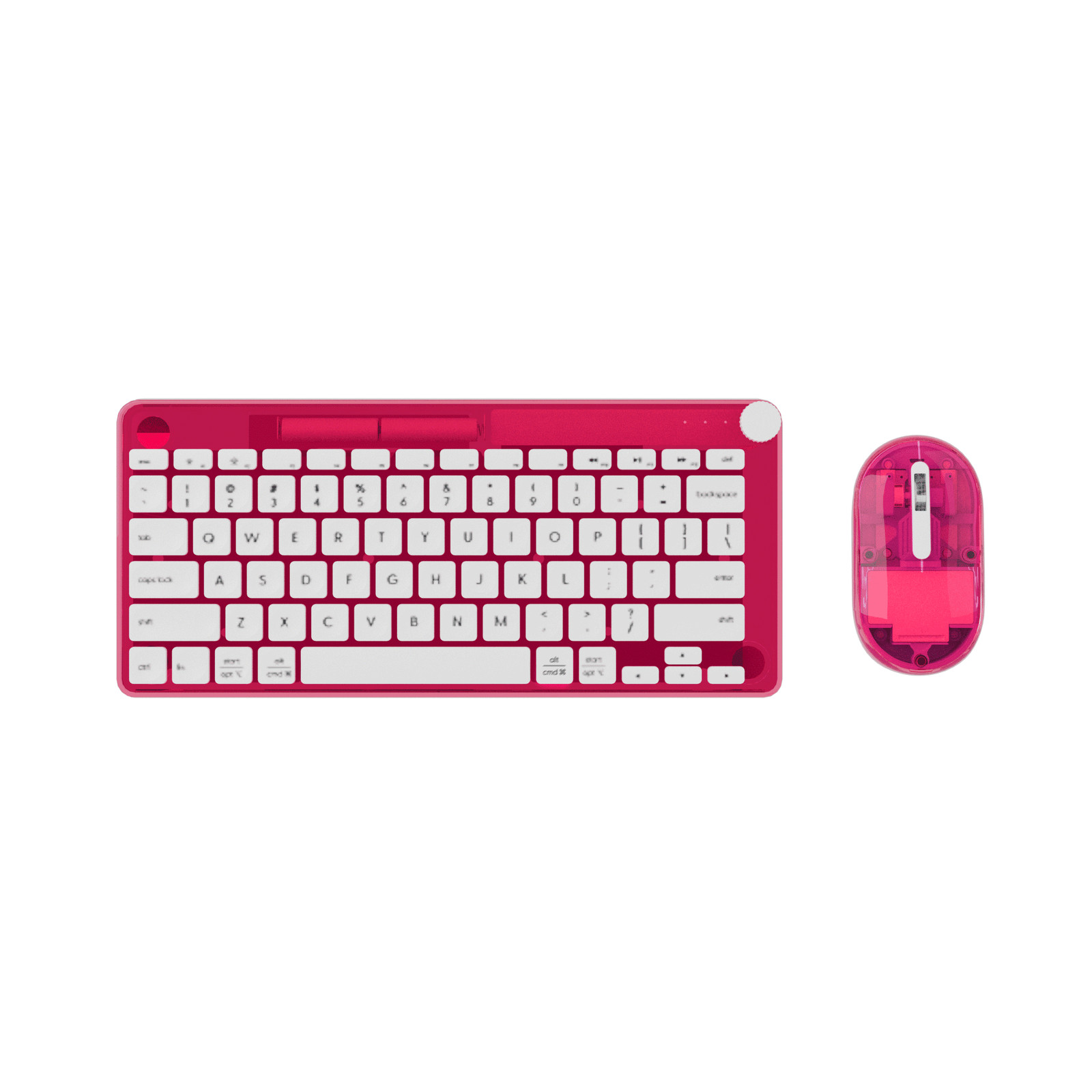Incipio ICPC001 Translucent Slim Wireless Keyboard and Mouse Combo, Iridescent