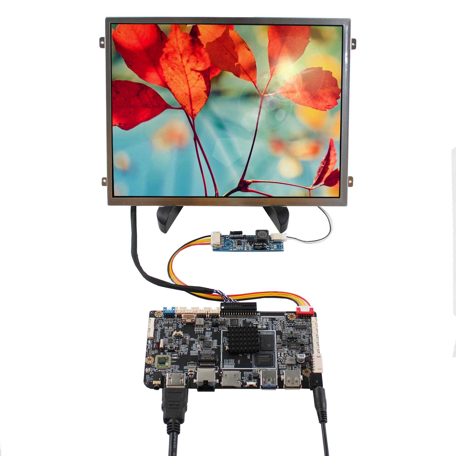 Android 11 LCD Controller Board 10.4" 1024X768 LED Backlight LCD Screen 500nit