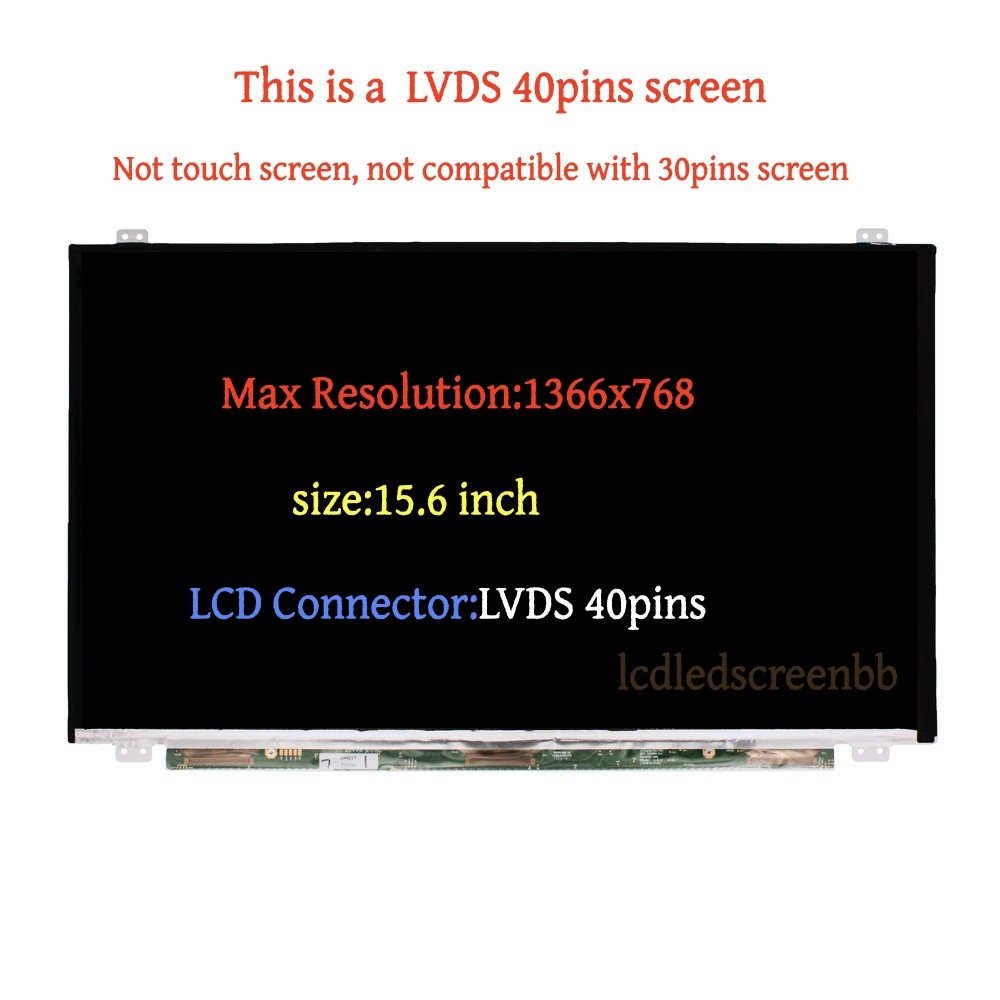 For LTN156AT30-H01 40 Pins Screen Replacement LCD LED Display