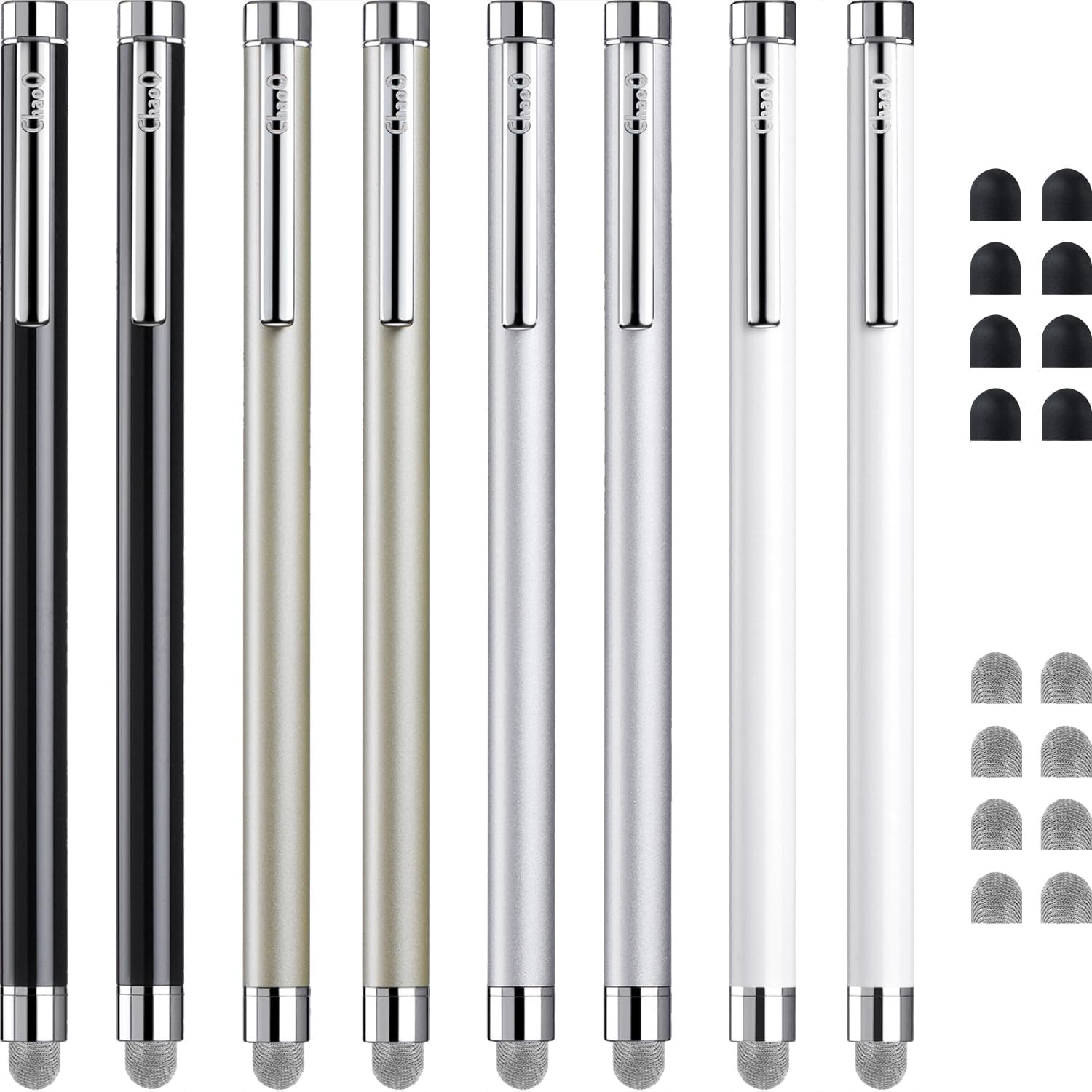 Stylus Pens for Touch Screens, 8 Pcs Mesh Fiber Capacitive Stylus