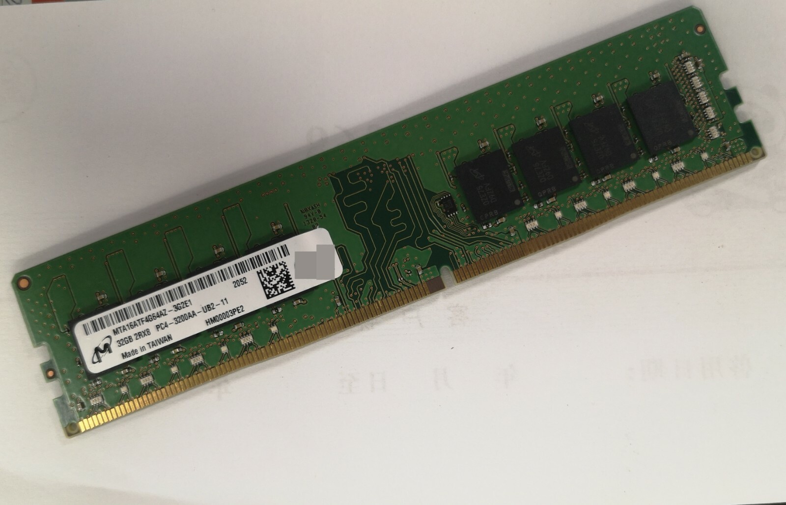 MT Micron 32GB DDR4 3200 Desktop DIMM RAM 2Rx8 PC4-25600 for DELL HP Lenovo Acer