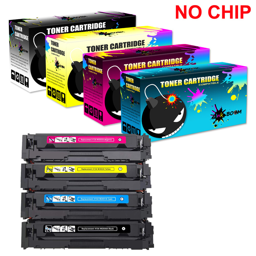 4 Toner replace for HP CF415A NOCHIP W2030A-3A Color LaserJet M479dw M479fdn