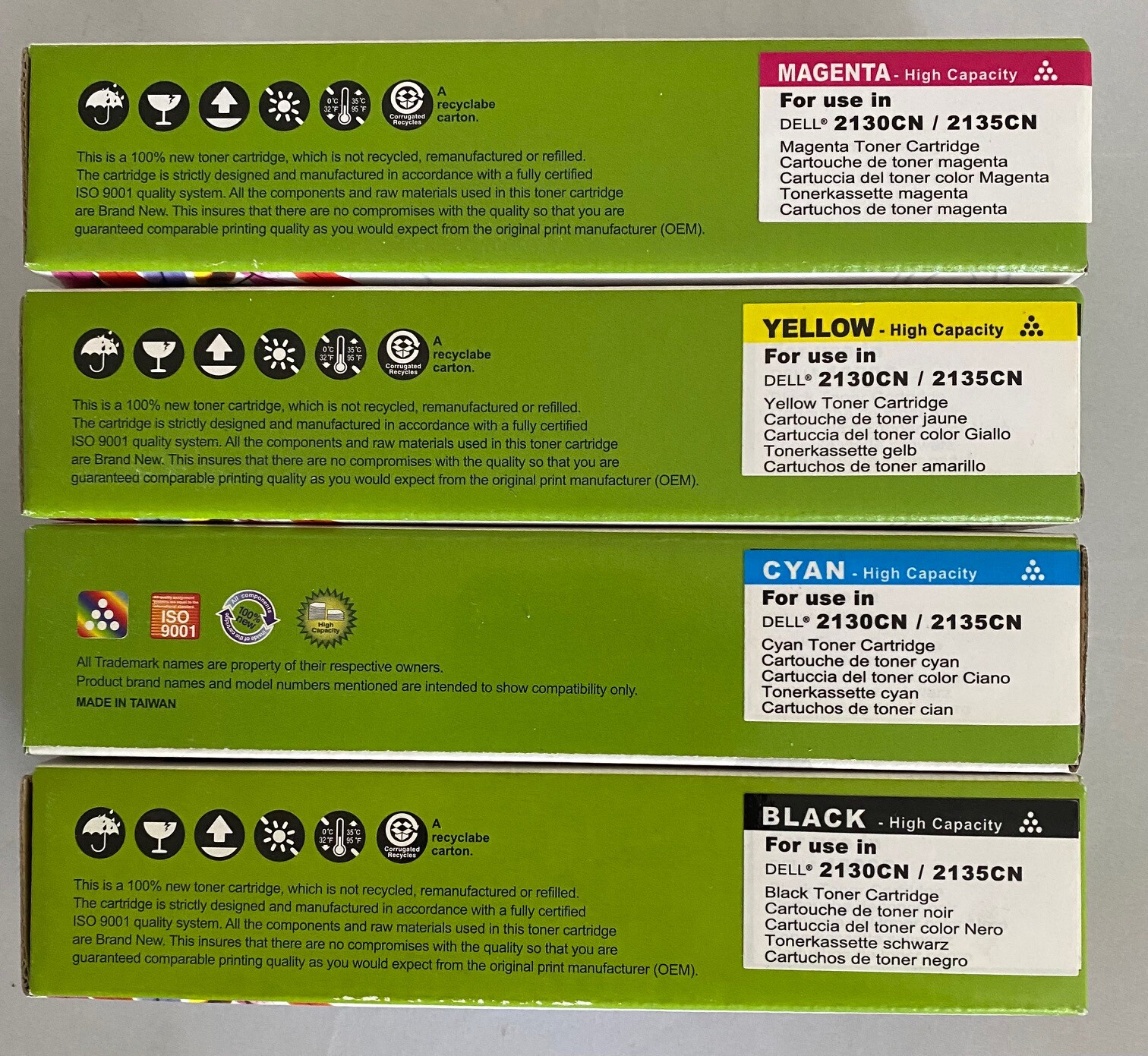 Dell 2130 2130cn 2135cn Color Set FM064 FM065 FM066 FM067