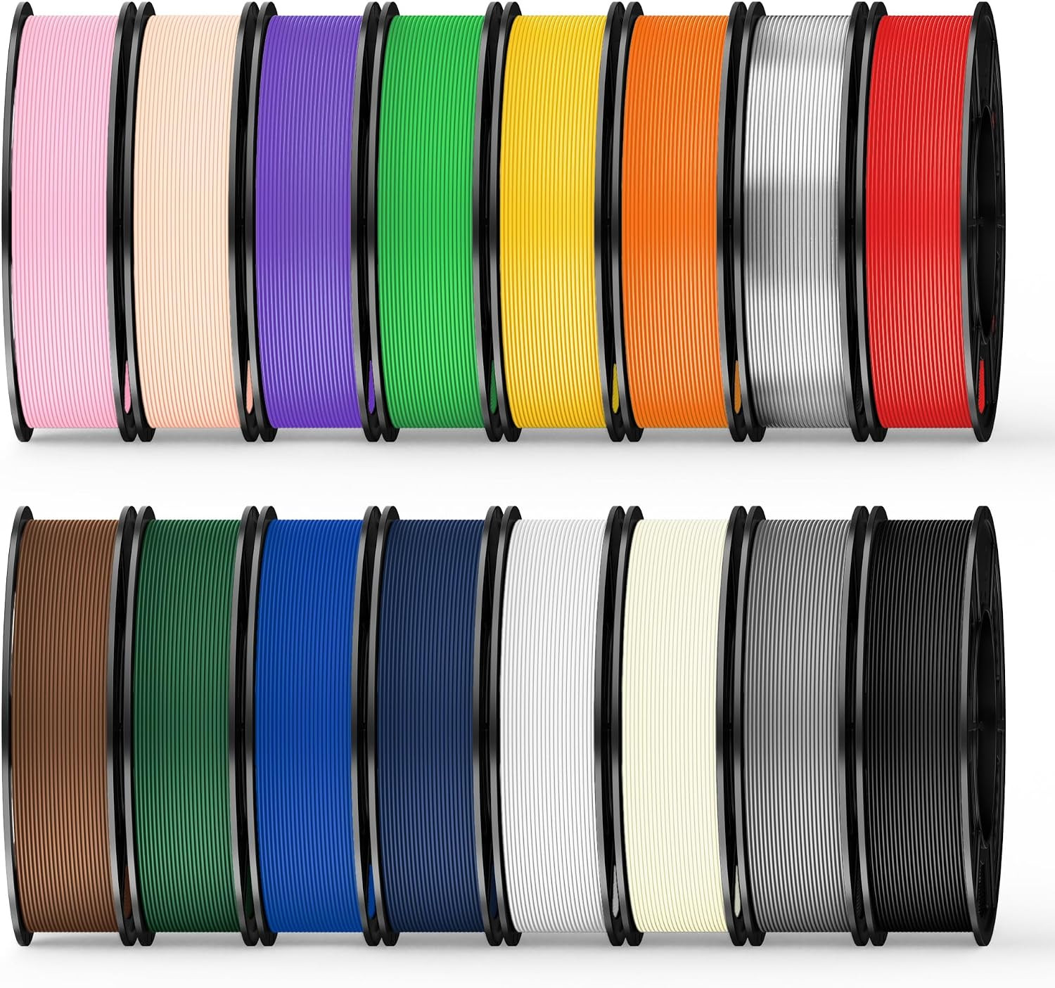 UJOY3D 16 Color Pack PETG Filament Bundle, Multicolor Strong PETG 3D Printer Fil