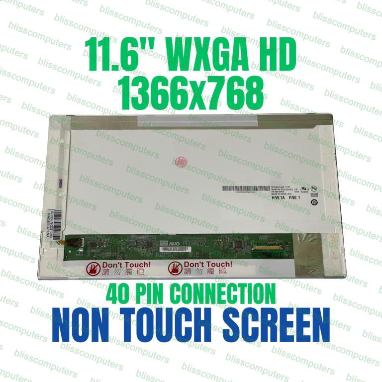 AU OPTRONICS B116XW02 LAPTOP LED LCD Screen 11.6" WXGA HD Bottom Right