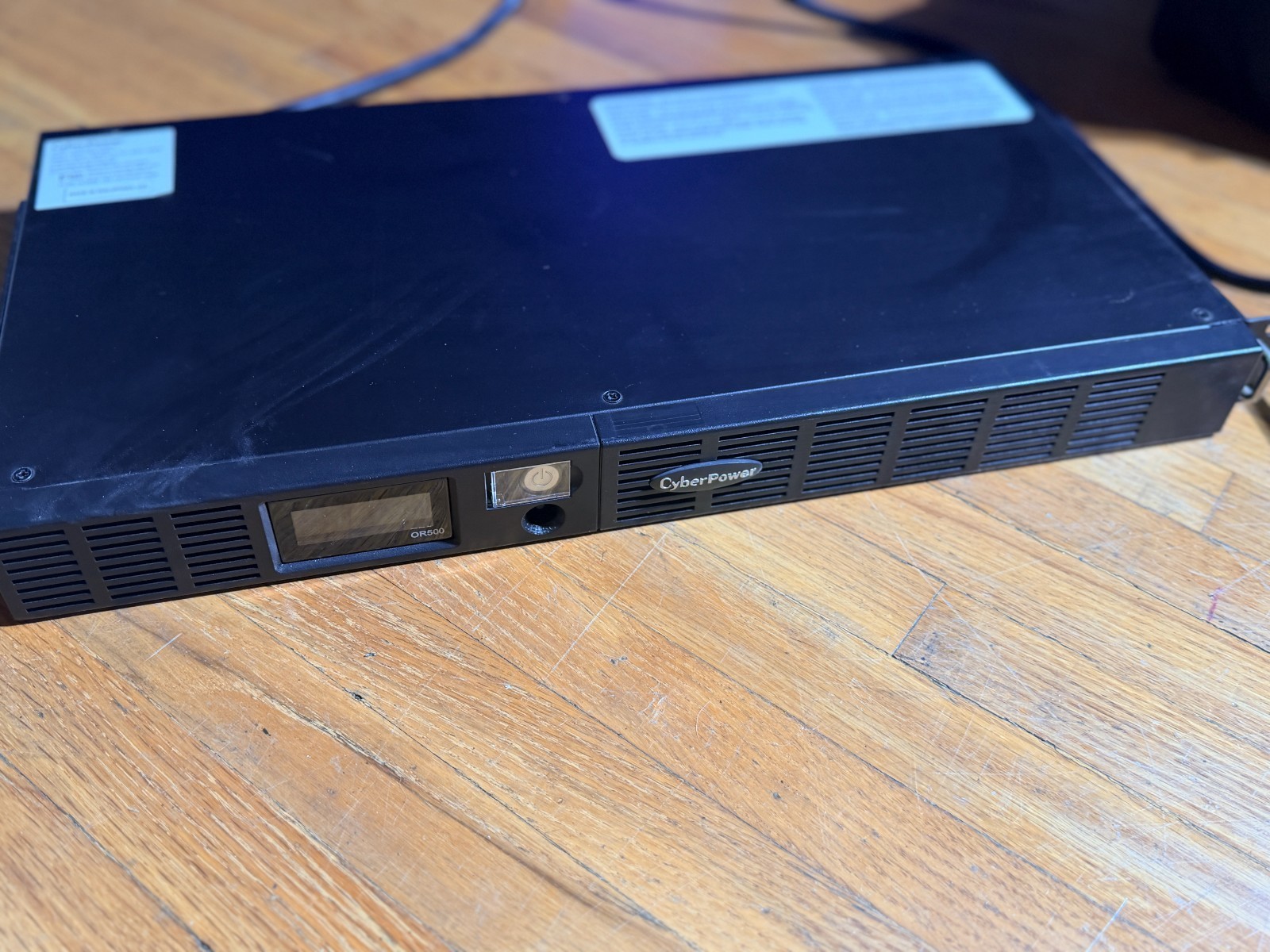 CyberPower OR500LCDRM1U Rackmount UPS, 500VA 300W, 6 Outlets, LCD Display,