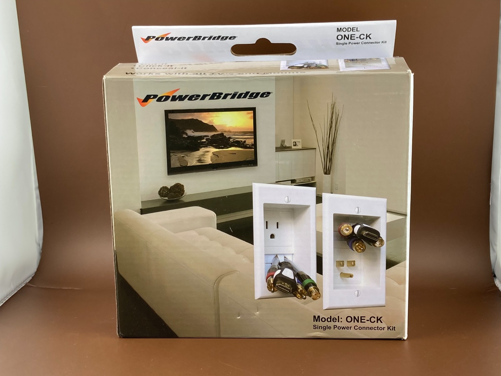 PowerBridge ONE-CK Single Power Outlet Connector Kit In-Wall Cable Management
