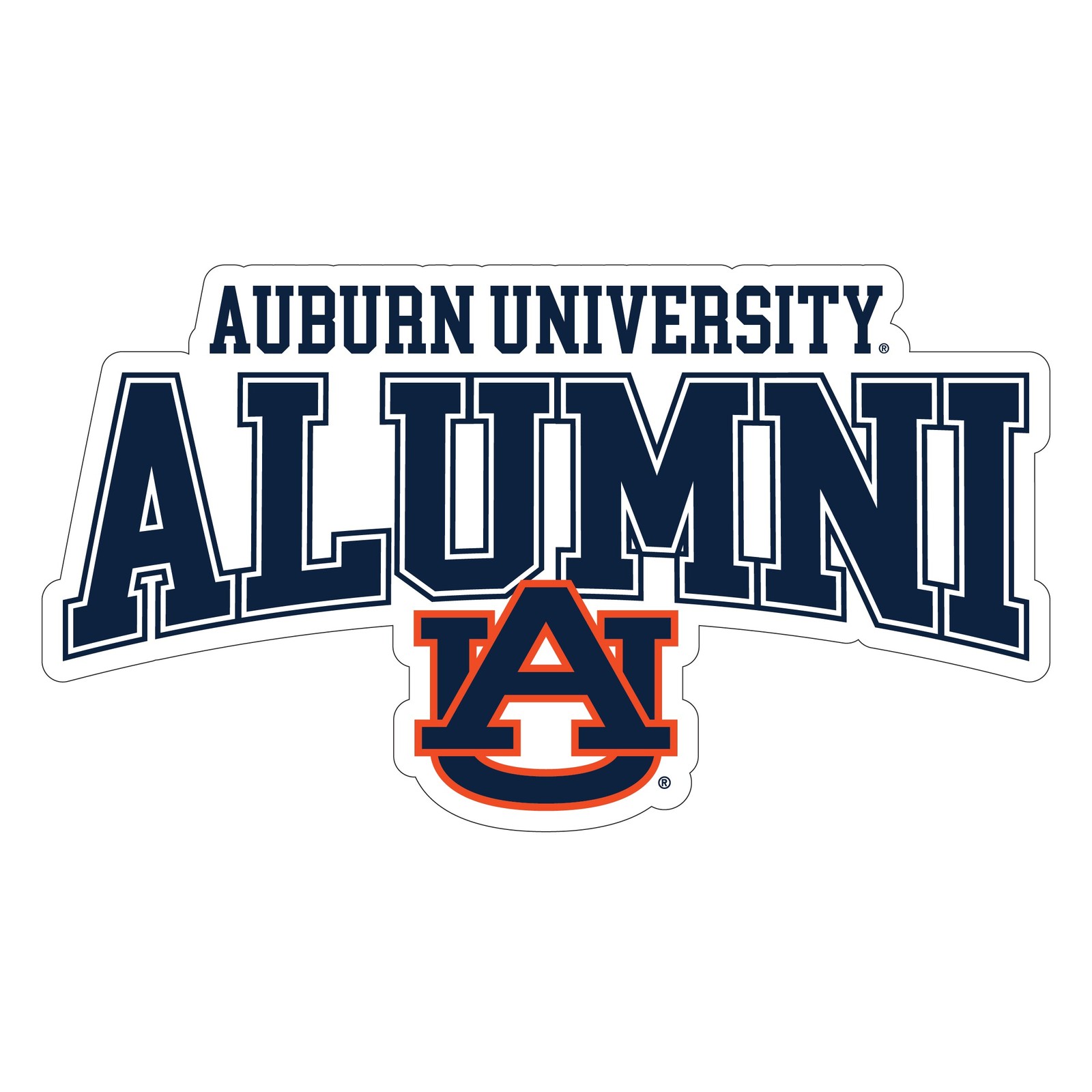 Auburn Tigers Laser Cut Alumni Vinyl Sticker/Magnet