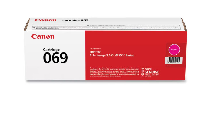 Canon 069 Magenta Toner Genuine OEM Standard Yield 1900 Pages New