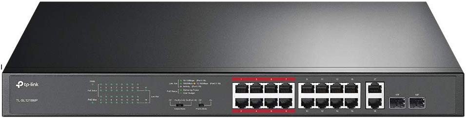 TP-Link TL-SL1218MP 16 Port PoE Switch 10/100Mbps