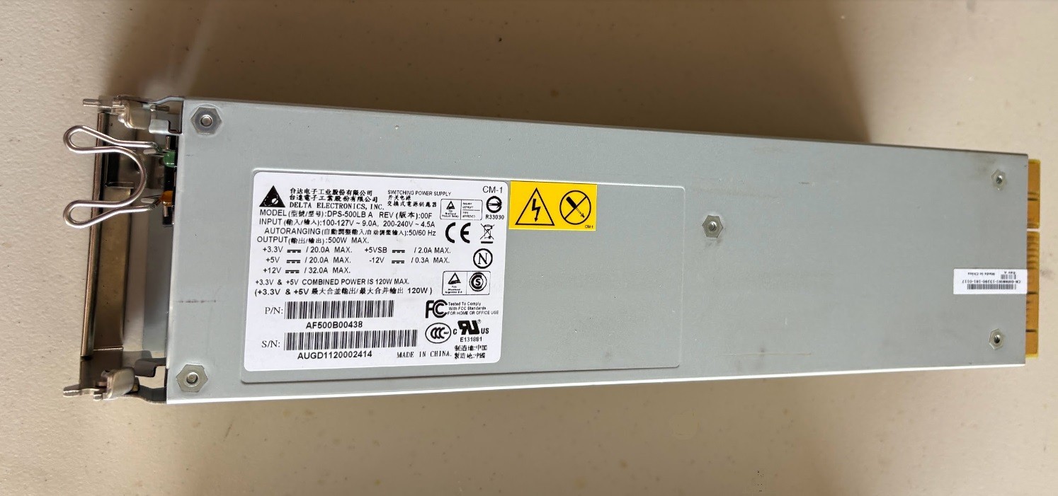 Delta Electronics DPS-500LB A 500W Switching Power Supply PSU AF500B00438