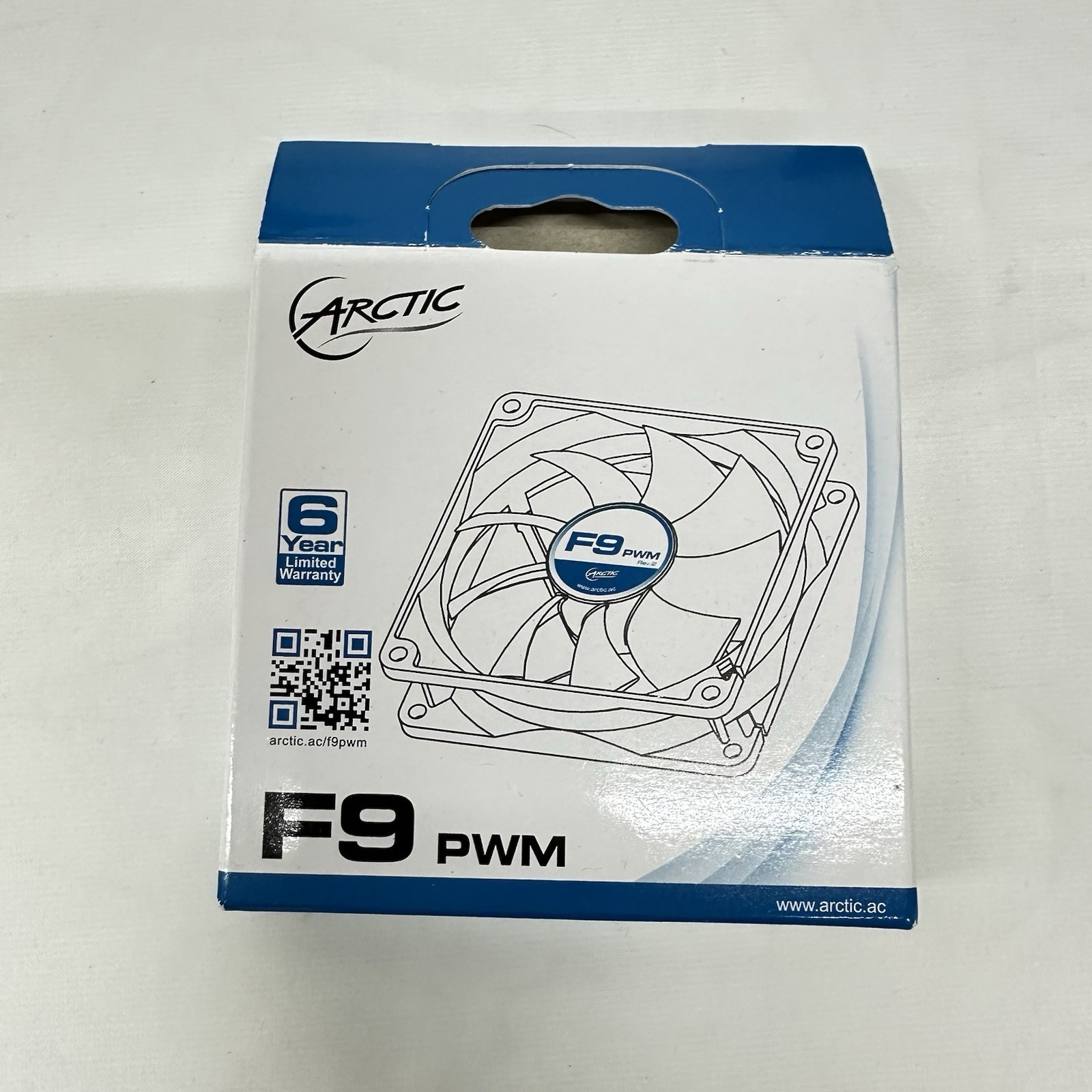 ARCTIC F9 PWM 92mm Case Fan 550-1800 RPM 43 CFM FDB PC Cooling