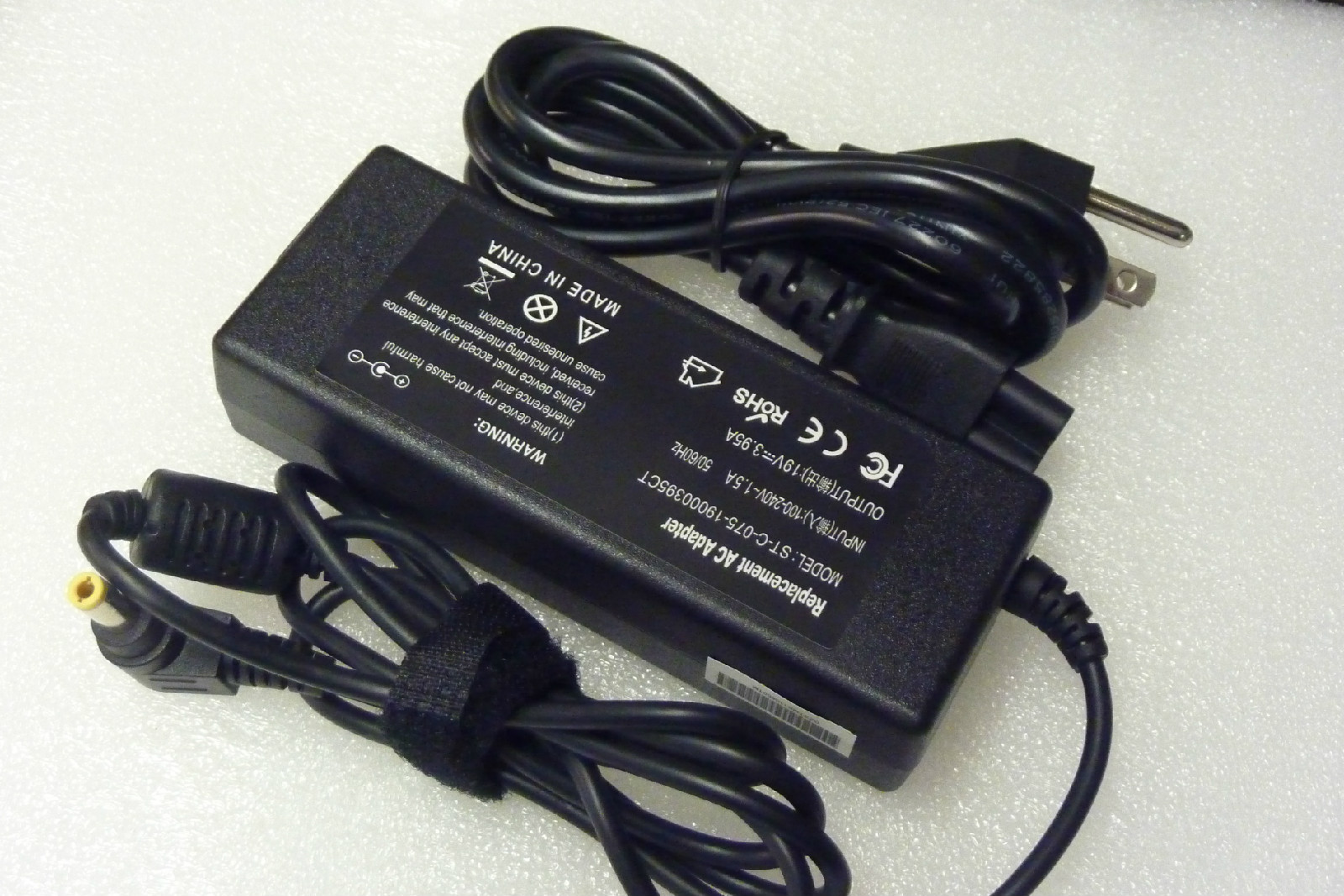 AC Adapter Charger For Toshiba Tecra R850-S8530 R850-S8532 R850-S8540 Power Cord