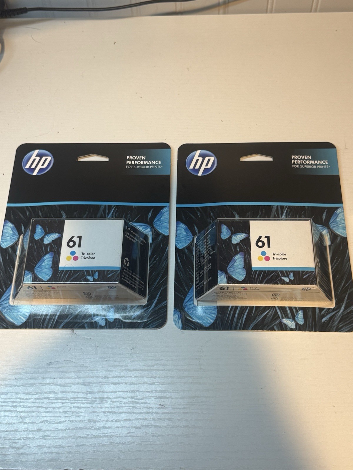 2 Packs Genuine HP 61 Ink Cartridge Tri Color CH562WN Exp. 7/2022